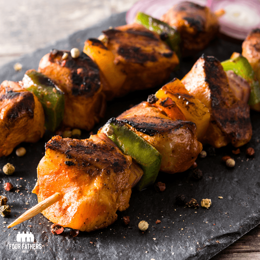 Spicy Jerk Chicken Skewers - fourfathersfoodco