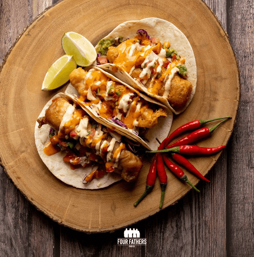 Spicy Piri Piri Fish Tacos with Cumin Lime Slaw – fourfathersfoodco