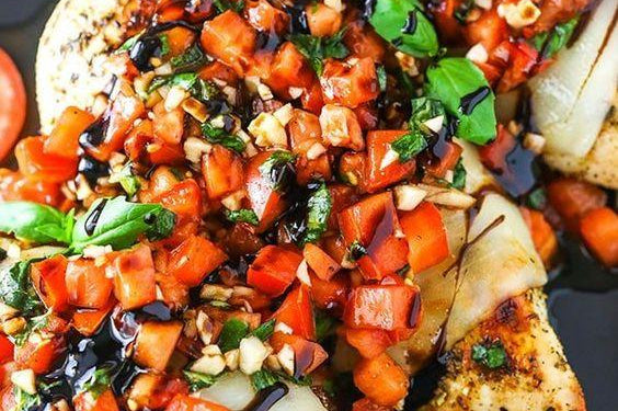Bruschetta Grilled Chicken - fourfathersfoodco